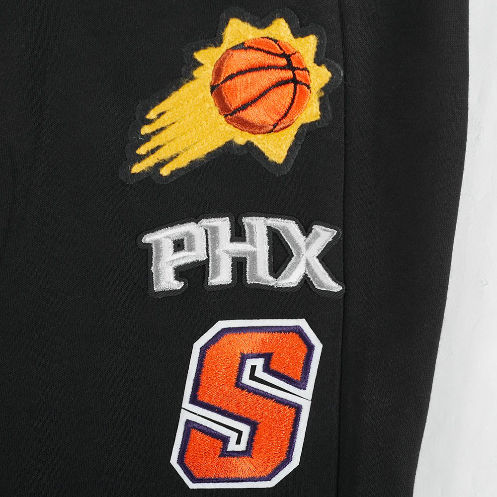 NBA PHOENIX SUNS RETRO CLASSIC PANTALON OUATÉ CÔTELÉ POUR GARÇON BAMBIN (NOIR/ORANGE)