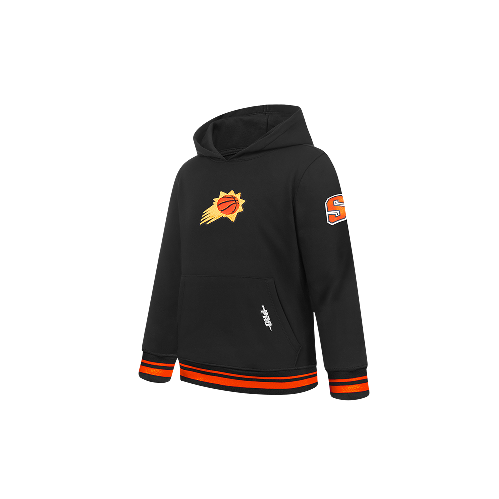 NBA PHOENIX SUNS RETRO CLASSIC TODDLER BOY'S RIB FLEECE PULLOVER HOODIE (BLACK/ORANGE)
