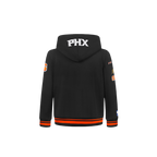 NBA PHOENIX SUNS RETRO CLASSIC TODDLER BOY'S RIB FLEECE PULLOVER HOODIE (BLACK/ORANGE)