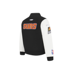 NBA PHOENIX SUNS CLASSIC BLOUSON COLLÉGIAL EN LAINE POUR GARÇON BAMBIN (NOIR/BLANC)
