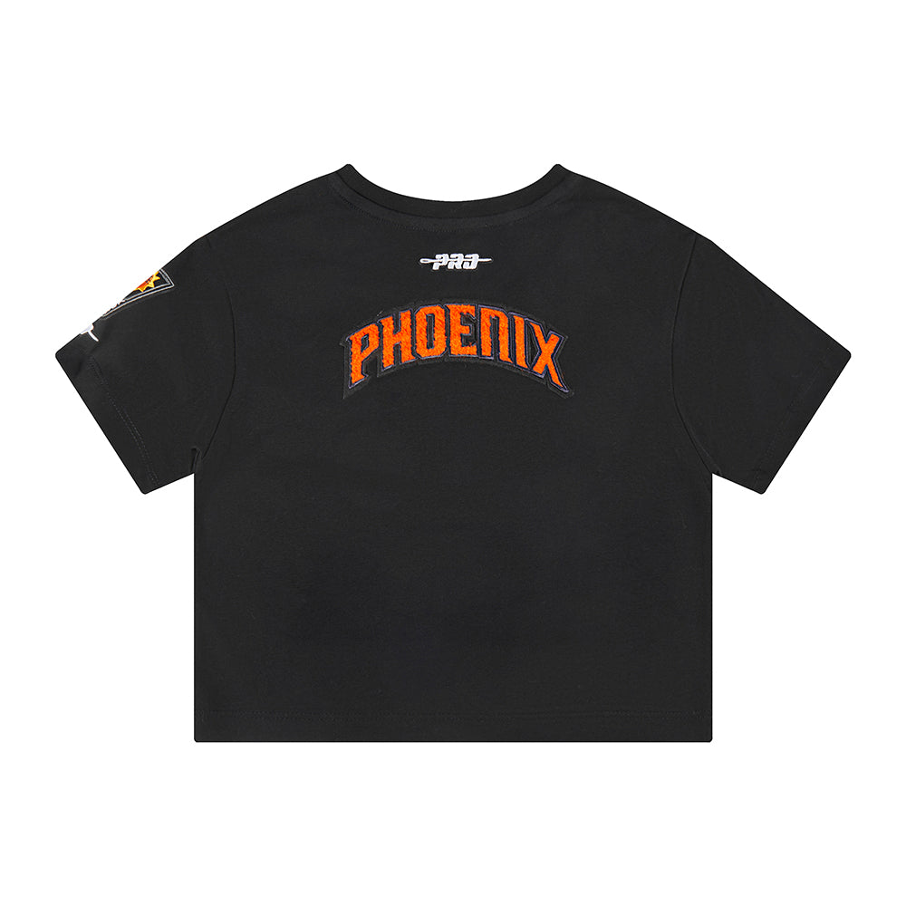NBA PHOENIX SUNS CLASSIC TODDLER GIRLS SHORT SLEEVE BOXY TEE (BLACK)