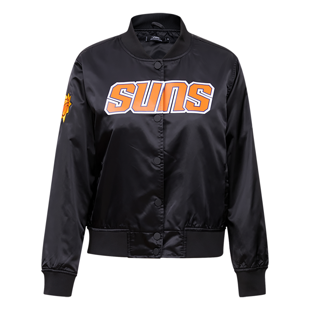 NBA PHOENIX SUNS CLASSIC BLOUSON EN SATIN POUR FEMME (NOIR)