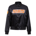 NBA PHOENIX SUNS CLASSIC BLOUSON EN SATIN POUR FEMME (NOIR)