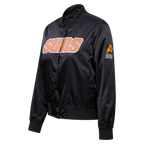 NBA PHOENIX SUNS CLASSIC BLOUSON EN SATIN POUR FEMME (NOIR)