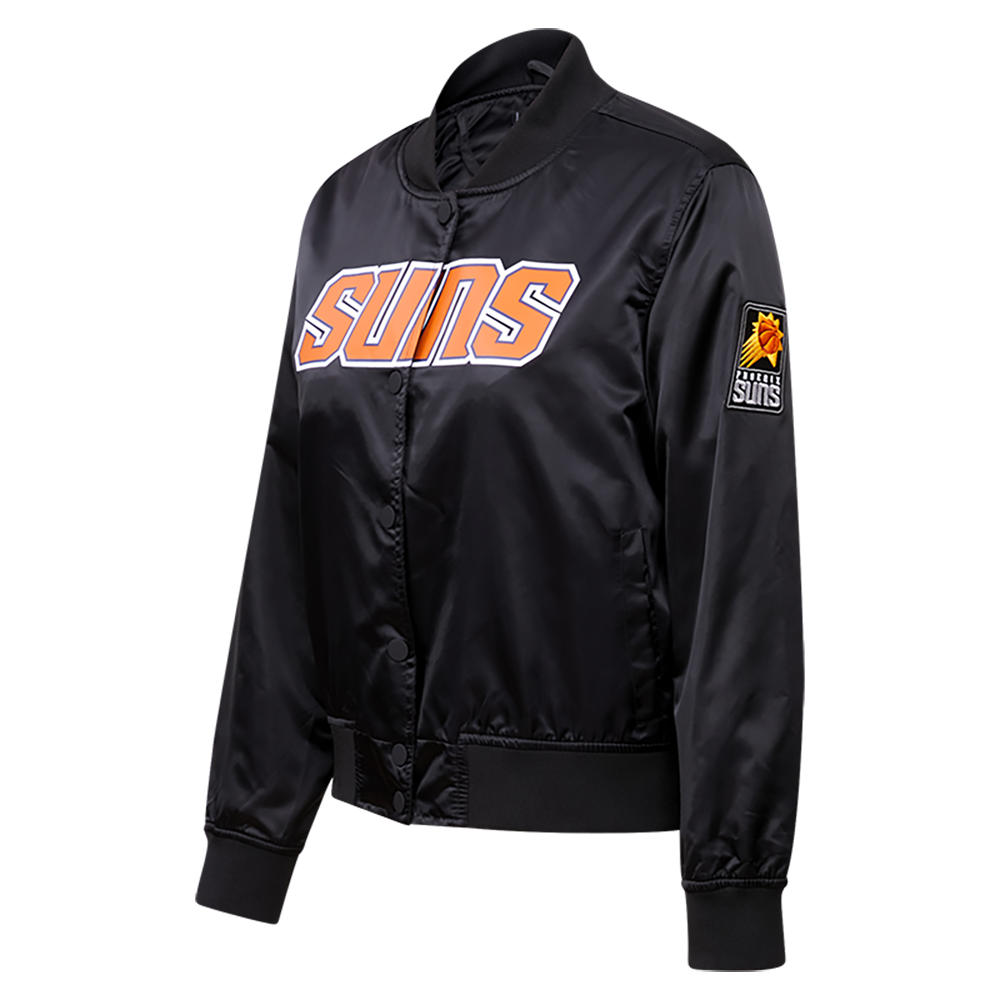 NBA PHOENIX SUNS CLASSIC BLOUSON EN SATIN POUR FEMME (NOIR)