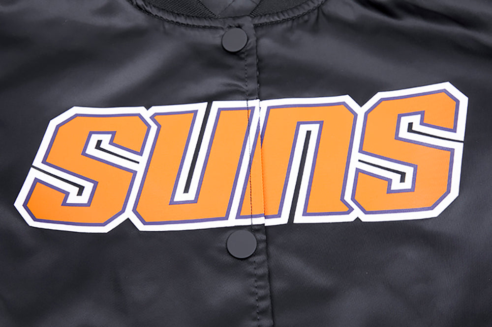 NBA PHOENIX SUNS CLASSIC BLOUSON EN SATIN POUR FEMME (NOIR)