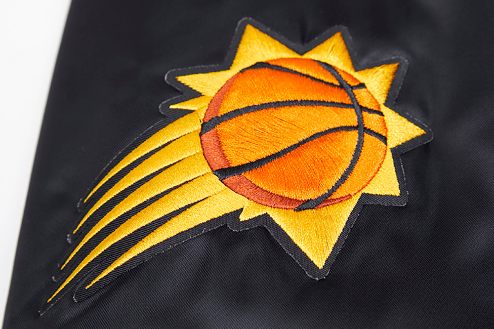 NBA PHOENIX SUNS CLASSIC BLOUSON EN SATIN POUR FEMME (NOIR)