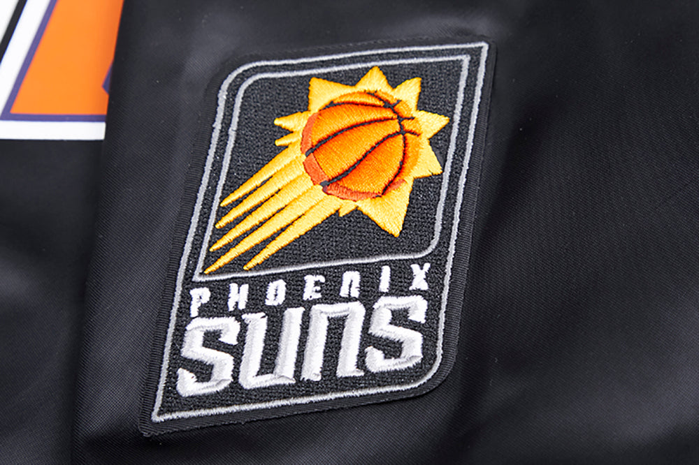 NBA PHOENIX SUNS CLASSIC BLOUSON EN SATIN POUR FEMME (NOIR)