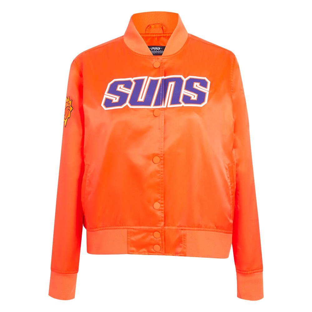 NBA PHOENIX SUNS CLASSIC WOMEN'S SATIN JACKET (ORANGE)