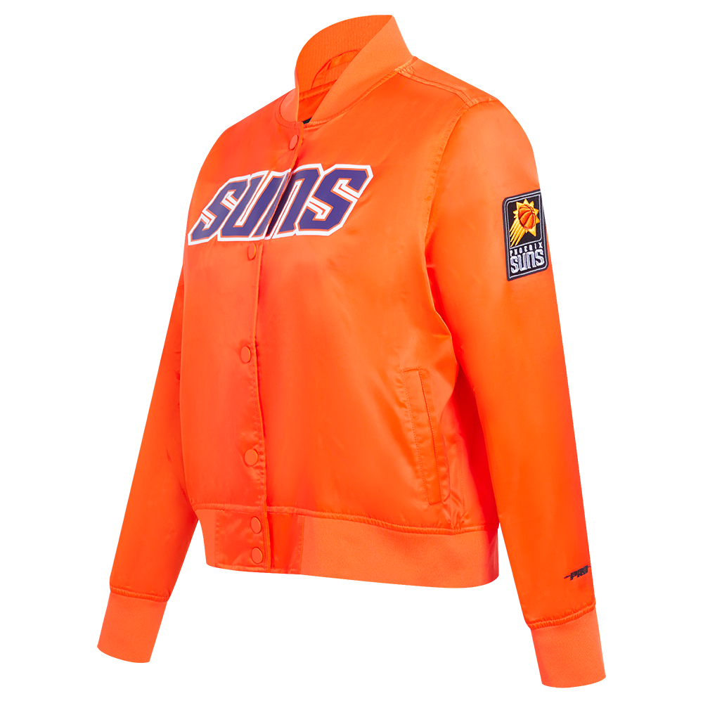 NBA PHOENIX SUNS CLASSIC WOMEN'S SATIN JACKET (ORANGE)