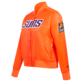 NBA PHOENIX SUNS CLASSIC WOMEN'S SATIN JACKET (ORANGE)
