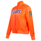 NBA PHOENIX SUNS CLASSIC WOMEN'S SATIN JACKET (ORANGE)