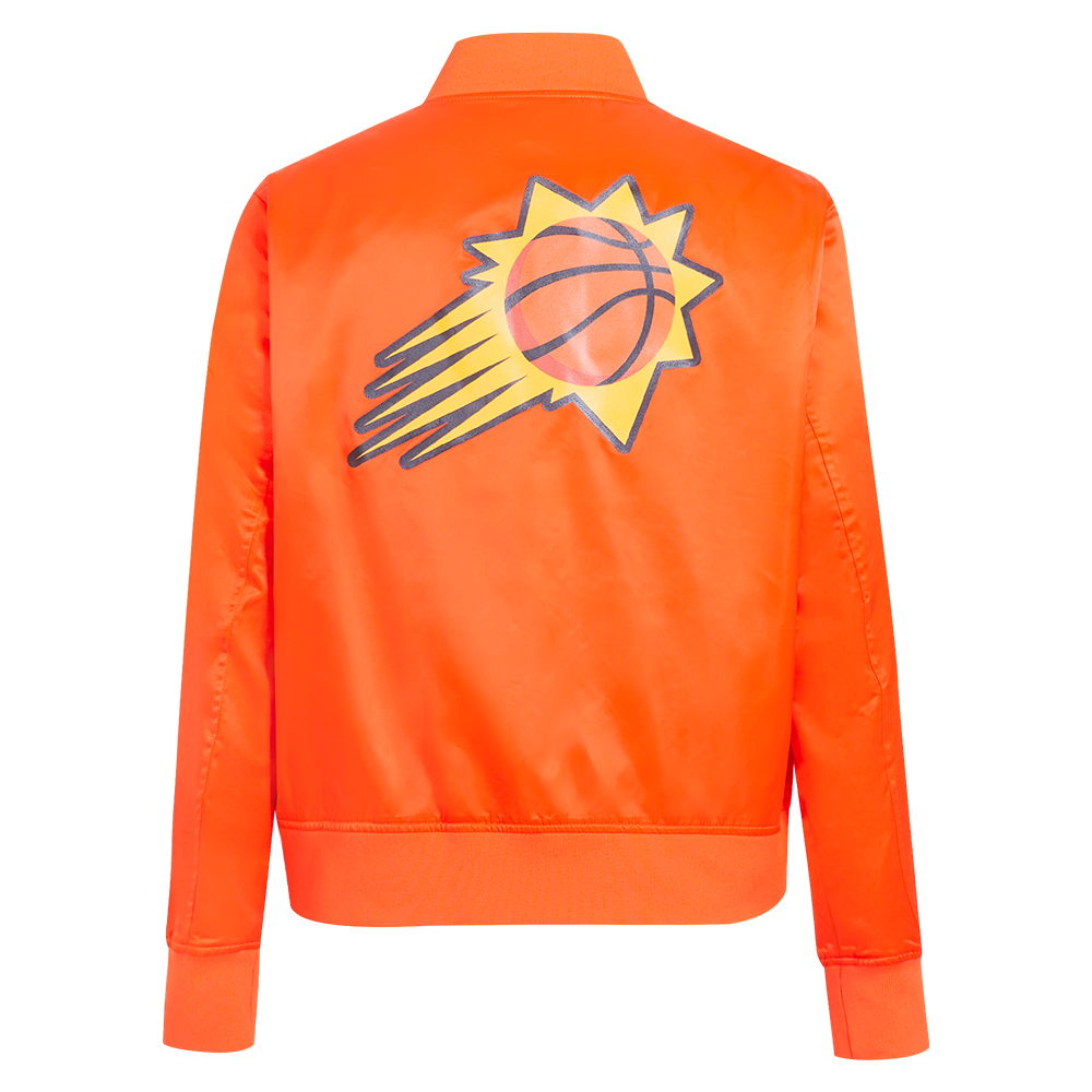 NBA PHOENIX SUNS CLASSIC WOMEN'S SATIN JACKET (ORANGE)