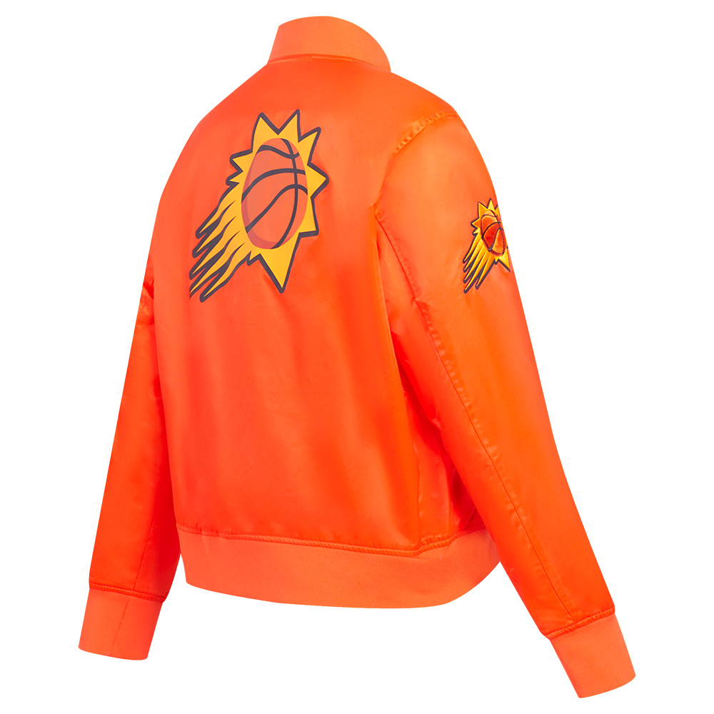 NBA PHOENIX SUNS CLASSIC WOMEN'S SATIN JACKET (ORANGE)