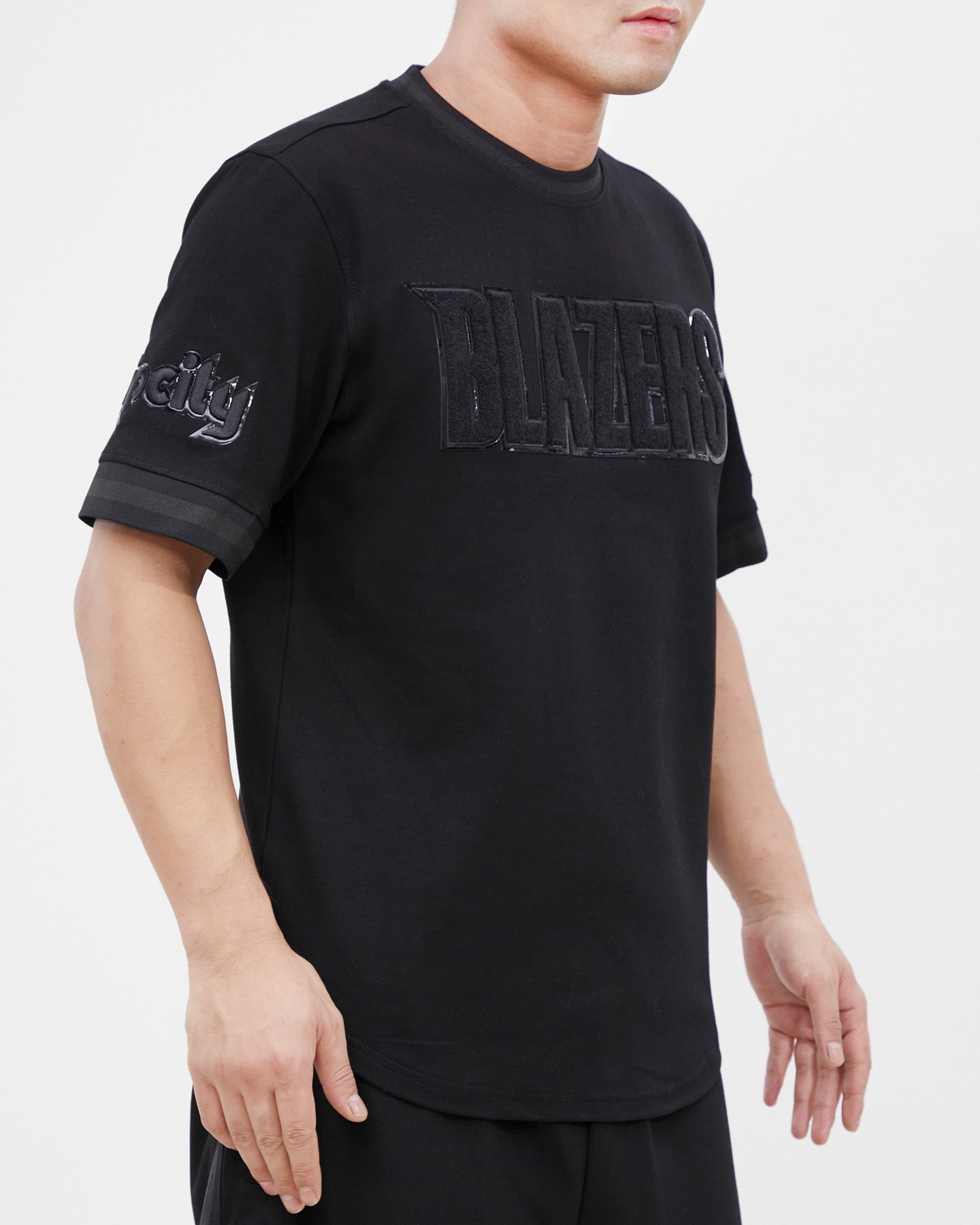 NBA PORTLAND TRAIL BLAZERS TRIPLE BLACK MEN'S TEE (TRIPLE BLACK)