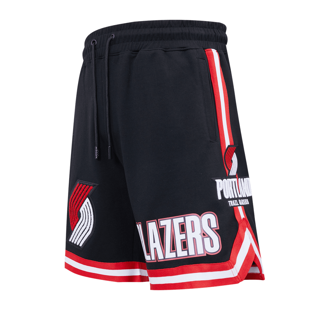 NBA PORTLAND TRAIL BLAZERS CLASSIC CHENILLE MEN'S SHORT (BLACK)