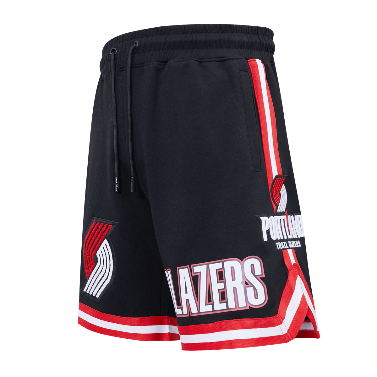 NBA PORTLAND TRAIL BLAZERS CLASSIC CHENILLE MEN'S SHORT (BLACK)