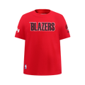 NBA PORTLAND TRAIL BLAZERS CLASSIC BIG BOY'S SJ TEE (RED)