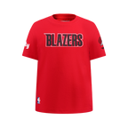 NBA PORTLAND TRAIL BLAZERS CLASSIC BIG BOY'S SJ TEE (RED)