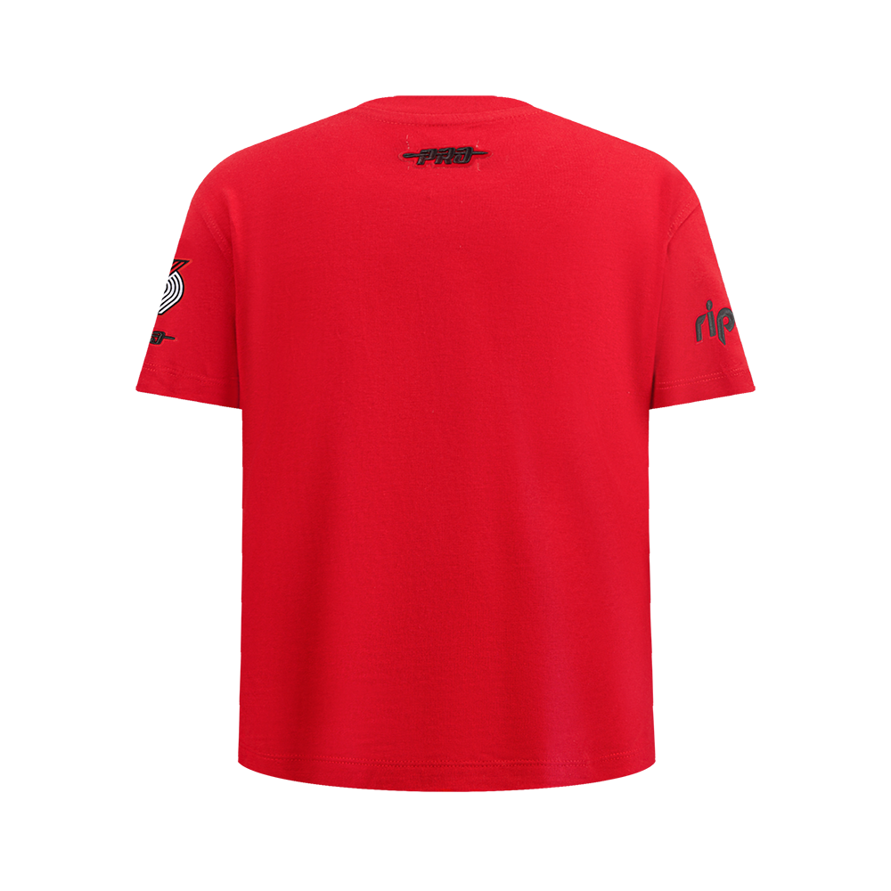 NBA PORTLAND TRAIL BLAZERS CLASSIC BIG BOY'S SJ TEE (RED)