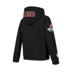 NBA PORTLAND TRAIL BLAZERS CLASSIC BIG BOY'S FLC FZ PO HOODIE (BLACK)