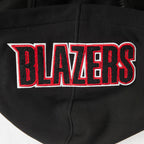 NBA PORTLAND TRAIL BLAZERS CLASSIC BIG BOY'S FLC FZ PO HOODIE (BLACK)