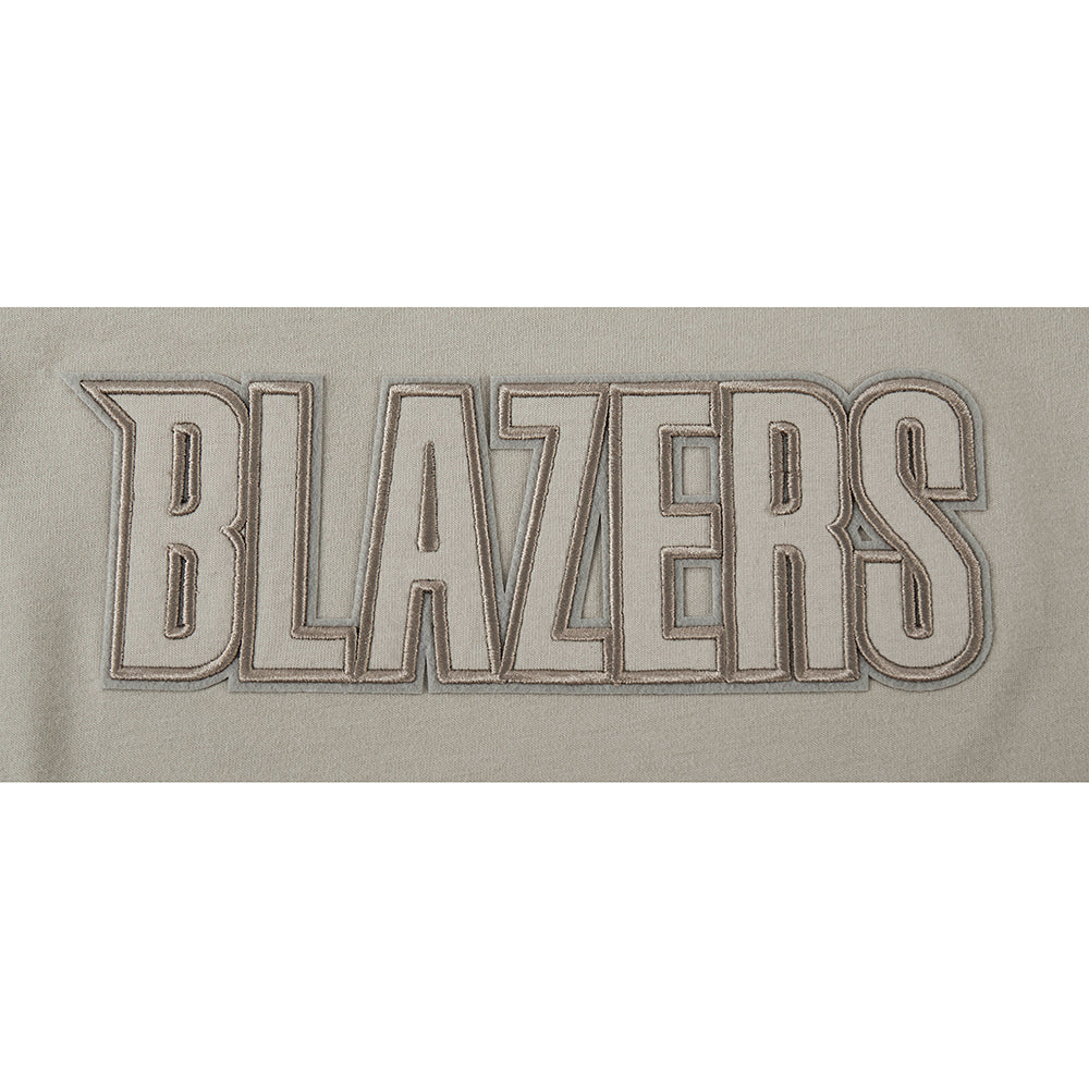 NBA PORTLAND TRAIL BLAZERS NEUTRAL T-SHIRT À MANCHES COURTES ET À COUPE CARRÉE POUR FILLE JUNIOR (TAUPE)