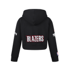 NBA PORTLAND TRAIL BLAZERS CLASSIC BIG GIRL'S FLC FZ HOODIE (BLACK)