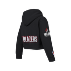 NBA PORTLAND TRAIL BLAZERS CLASSIC BIG GIRL'S FLC FZ HOODIE (BLACK)