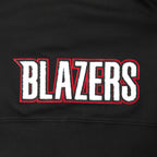 NBA PORTLAND TRAIL BLAZERS CLASSIC BIG GIRL'S FLC FZ HOODIE (BLACK)