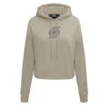 NBA PORTLAND TRAIL BLAZERS NEUTRAL CHANDAIL À CAPUCHON COURT EN MOLLETON POUR FEMME (TAUPE)