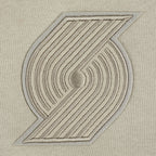 NBA PORTLAND TRAIL BLAZERS NEUTRAL CHANDAIL À CAPUCHON COURT EN MOLLETON POUR FEMME (TAUPE)