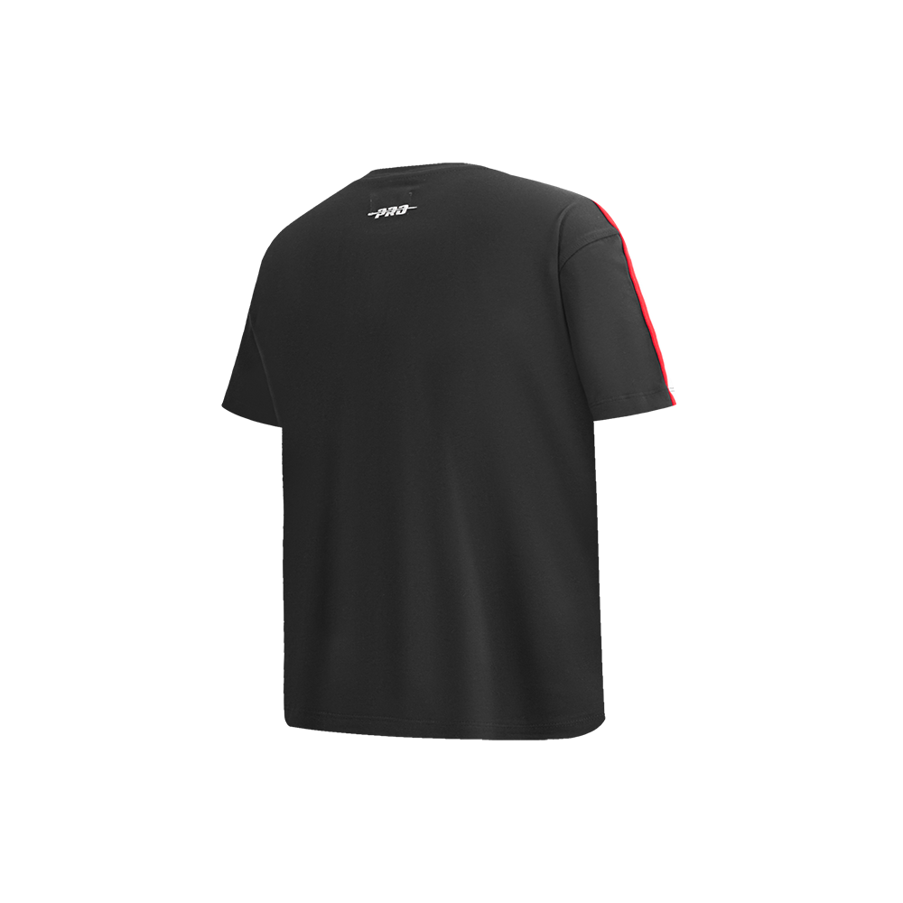 NBA PORTLAND TRAIL BLAZERS RETRO CLASSIC LITTLE BOY'S SHORT SLEEVE TAPING TEE (BLACK/RED)