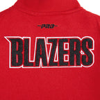NBA PORTLAND TRAIL BLAZERS CLASSIC BLOUSON COLLÉGIAL EN LAINE POUR GARÇON ENFANT (ROUGE/NOIR)