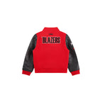 NBA PORTLAND TRAIL BLAZERS CLASSIC BLOUSON COLLÉGIAL EN LAINE POUR GARÇON BAMBIN (ROUGE/NOIR)