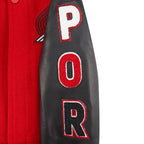 NBA PORTLAND TRAIL BLAZERS CLASSIC BLOUSON COLLÉGIAL EN LAINE POUR GARÇON BAMBIN (ROUGE/NOIR)
