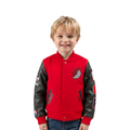 NBA PORTLAND TRAIL BLAZERS CLASSIC BLOUSON COLLÉGIAL EN LAINE POUR GARÇON BAMBIN (ROUGE/NOIR)