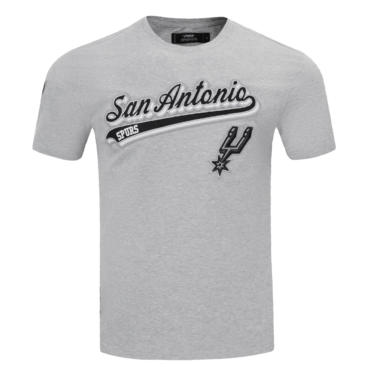 NBA SAN ANTONIO SPURS SCRIPT TAIL T-SHIRT POUR HOMME (GRIS CHINÉ)