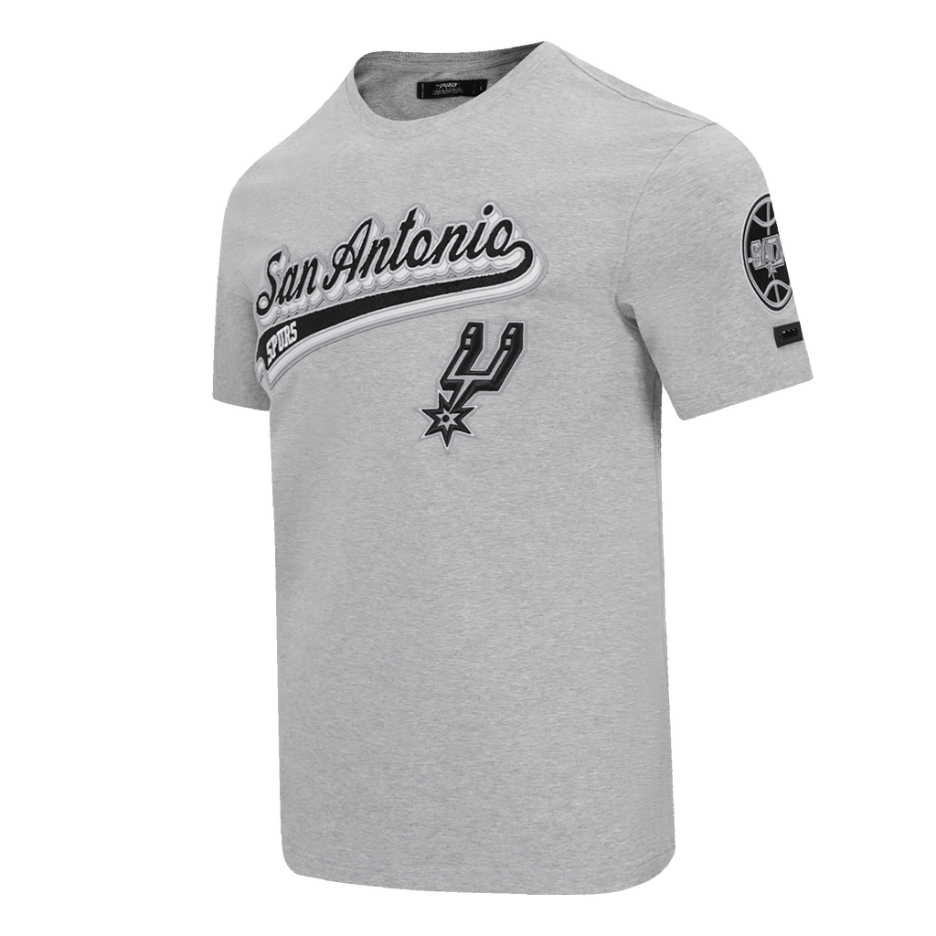 NBA SAN ANTONIO SPURS SCRIPT TAIL T-SHIRT POUR HOMME (GRIS CHINÉ)
