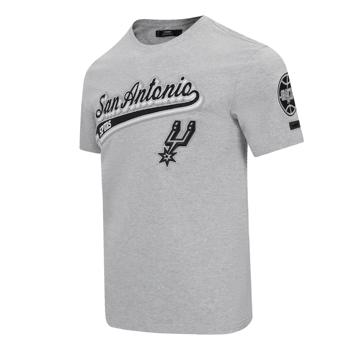 NBA SAN ANTONIO SPURS SCRIPT TAIL T-SHIRT POUR HOMME (GRIS CHINÉ)