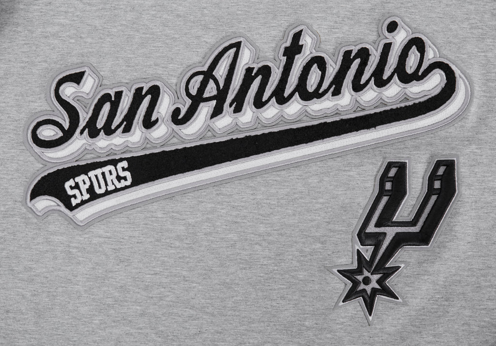 NBA SAN ANTONIO SPURS SCRIPT TAIL T-SHIRT POUR HOMME (GRIS CHINÉ)