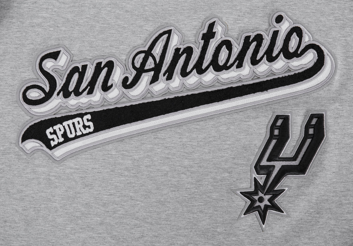 NBA SAN ANTONIO SPURS SCRIPT TAIL T-SHIRT POUR HOMME (GRIS CHINÉ)