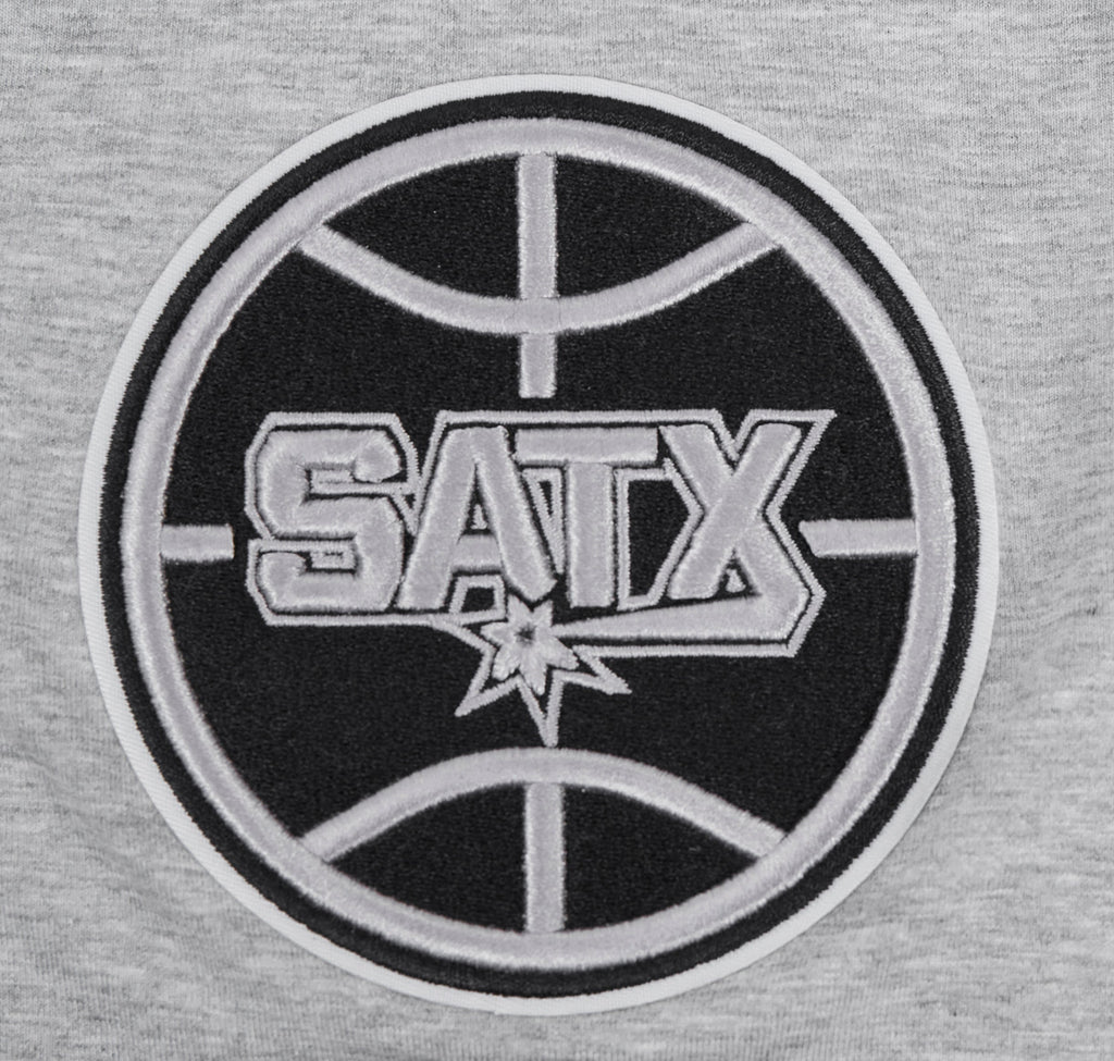 NBA SAN ANTONIO SPURS SCRIPT TAIL T-SHIRT POUR HOMME (GRIS CHINÉ)