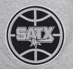 NBA SAN ANTONIO SPURS SCRIPT TAIL T-SHIRT POUR HOMME (GRIS CHINÉ)