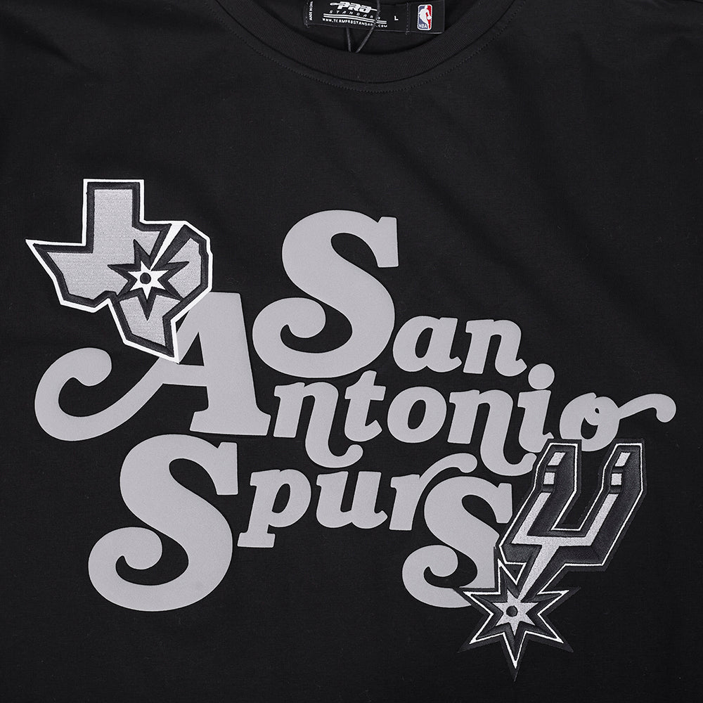 NBA SAN ANTONIO SPURS SOUVENIR MEN'S SJ TEE (BLACK)
