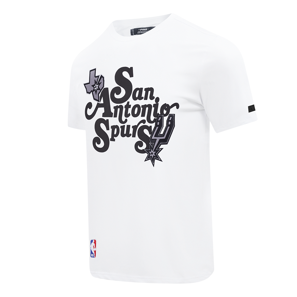 NBA SAN ANTONIO SPURS SOUVENIR T-SHIRT EN JERSEY SIMPLE POUR HOMME (BLANC)