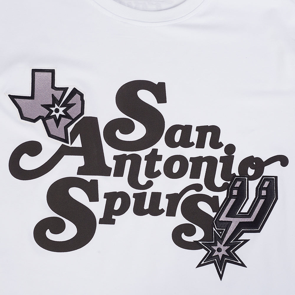 NBA SAN ANTONIO SPURS SOUVENIR T-SHIRT EN JERSEY SIMPLE POUR HOMME (BLANC)