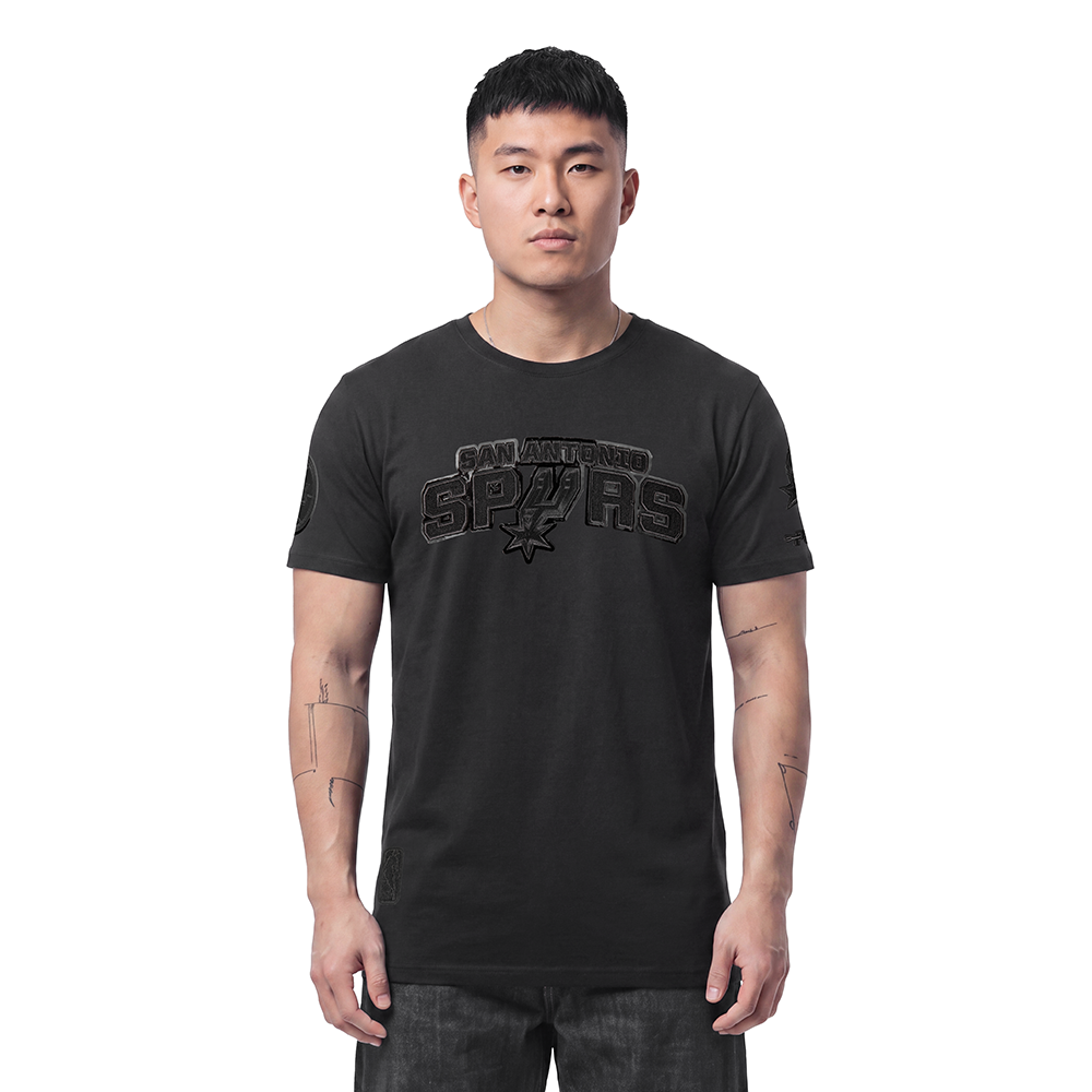 NBA SAN ANTONIO SPURS TRIPLE BLACK CHEMISE POUR HOMME (NOIR)