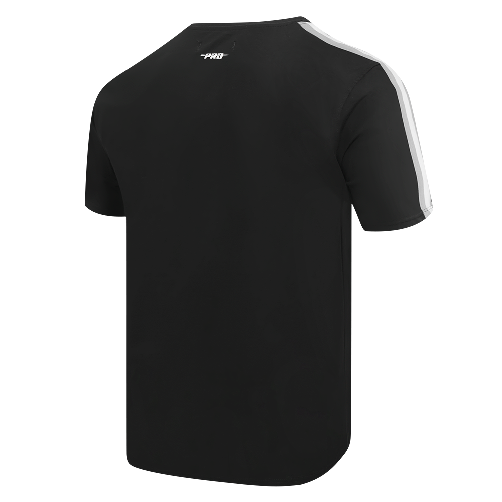 NBA SAN ANTONIO SPURS RETRO CLASSIC MEN'S STRIPED TEE (BLACK/GRAY)