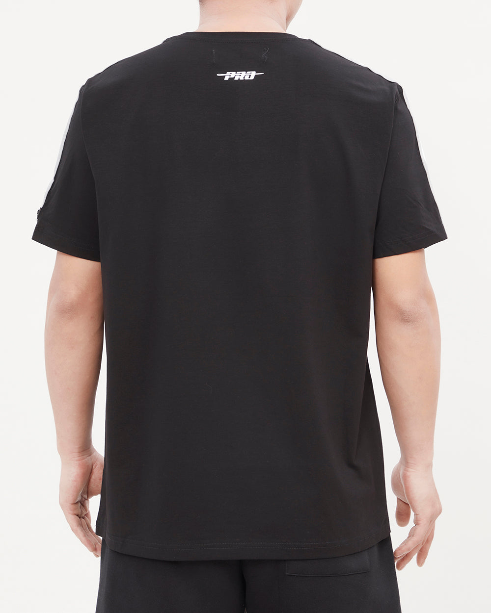 NBA SAN ANTONIO SPURS RETRO CLASSIC MEN'S STRIPED TEE (BLACK/GRAY)